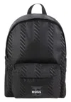 Hugo Boss Backpack Adult Unisex  In Black