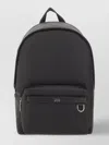 Hugo Boss Backpack With Adjustable Straps And Front Zip Pocket In Black