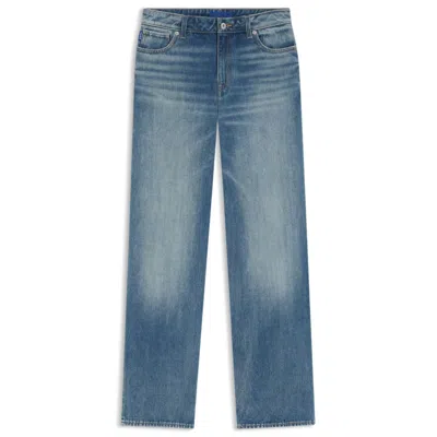 Hugo Boss Baggy-fit Jeans In Blue Rigid Denim