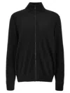 Hugo Boss Avac Mens Full Zip Funnel Neck Jumper In Black
