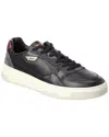 Hugo Boss Baltimore Leather Sneaker In Black