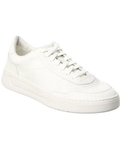 Hugo Boss Baltimore Leather Sneaker In White
