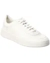 Hugo Boss Baltimore Leather Sneaker In White