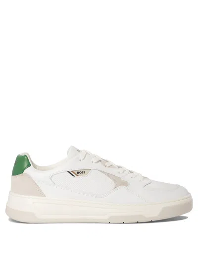 Hugo Boss White Aiden Sneakers In 103