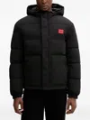Hugo Boss Balto2541 Hooded Jacket In Black