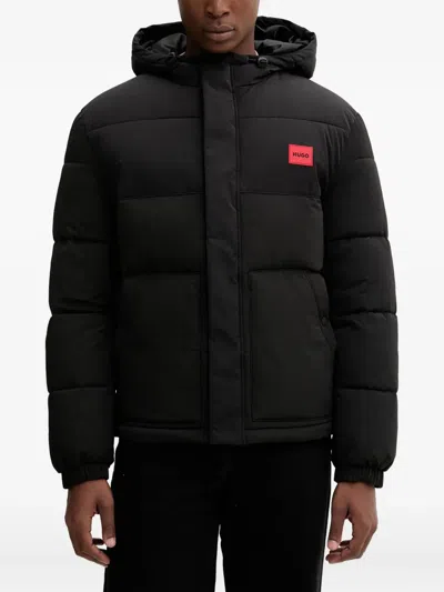 Hugo Boss Balto2541 Hooded Jacket In Black
