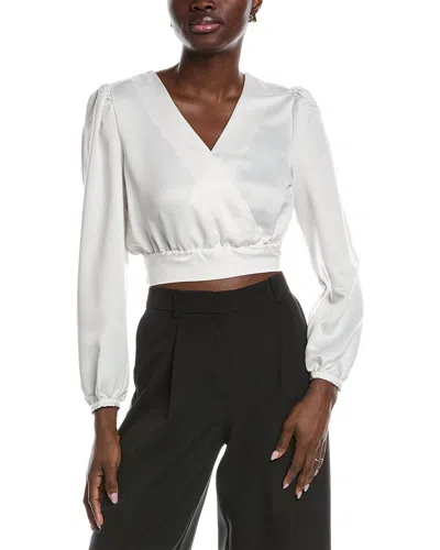 Hugo Boss Banella Crop Blouse In White