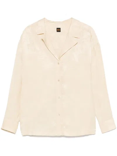 Hugo Boss Banjet Shirt In Neutrals