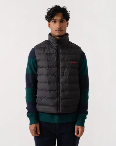 Hugo Boss Banks2641 Mens Padded Gilet In Black 001