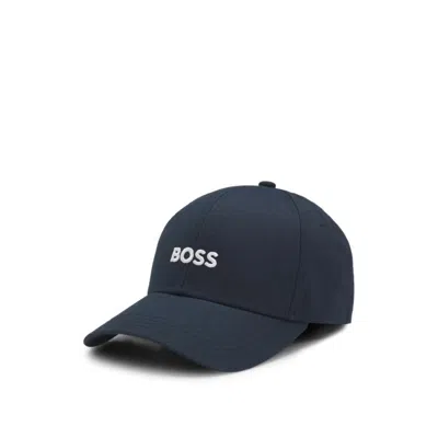 Hugo Boss Baseball Cap In Cotton Twill With Embroidered Logo In Blue