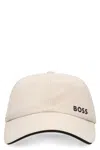 Hugo Boss Logo Baseball Cap Curved Brim In White