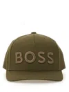 Hugo Boss Logo-embroidered Baseball Cap In Green