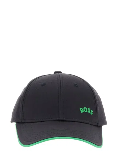 Hugo Boss Baseball Hat With Logo In Black