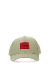 Hugo Boss Baseball Hat With Logo Patch In Green
