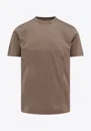 Hugo Boss Regular-fit Crew-neck T-shirt In Mercerized Cotton In Green