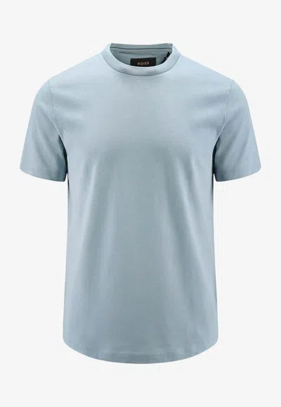Hugo Boss Basic Crewneck T-shirt In Blue
