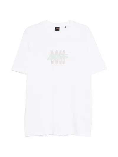 Hugo Boss Bass Logo-print T-shirt In White