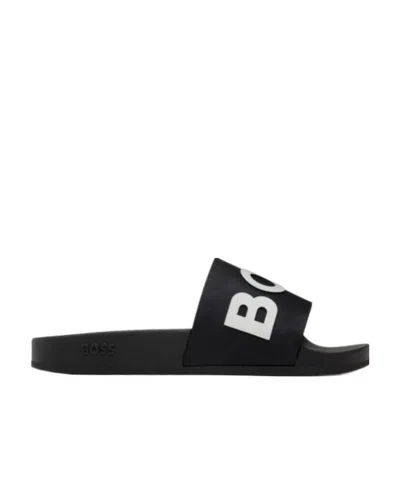 HUGO BOSS BAY LOGO SANDALS