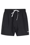 Hugo Boss Boss Swim Shorts And Terry Beach Towel Set In Black