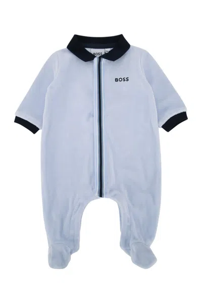 Hugo Boss Babies' Beachwear And Underwear In Blue