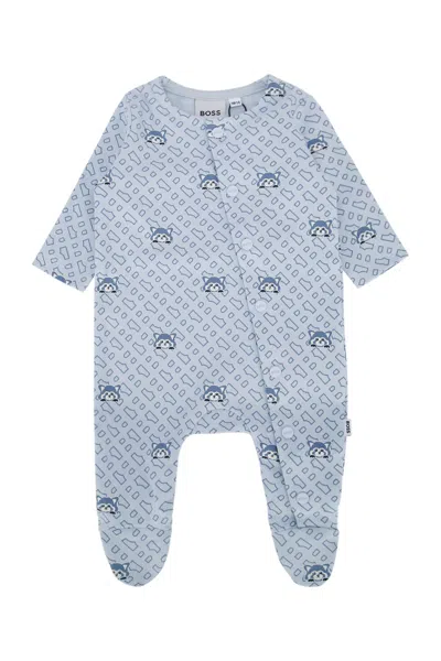 Hugo Boss Babies' Beachwear And Underwear In Blue