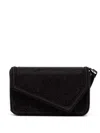 Hugo Boss Beaded Cross Body Bag In Black