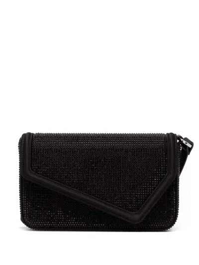 Hugo Boss Beaded Cross Body Bag In Black