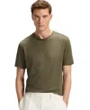 Hugo Boss Mercerized-cotton T-shirt With Two-tone Monograms In Gray