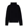 Hugo Boss Beckham X Cable-knit Sweater In Wool And Cashmere In Black