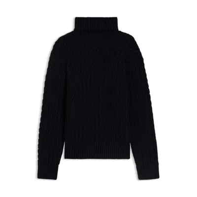 HUGO BOSS BECKHAM X CABLE-KNIT SWEATER IN WOOL AND CASHMERE
