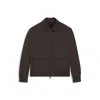 Hugo Boss Beckham X Jacket In Water-repellent Twill In Brown