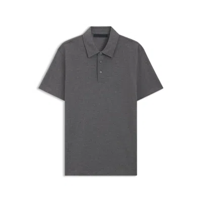 Hugo Boss Beckham X Polo Shirt In Cotton And Silk In Gray