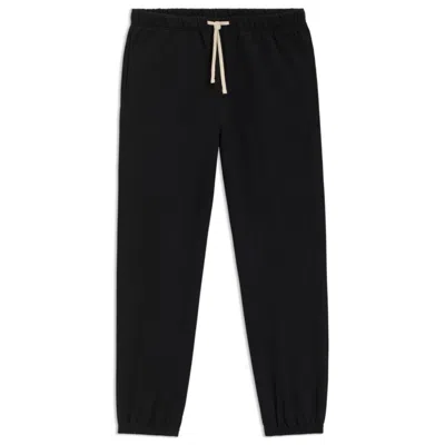 Hugo Boss Beckham X Relaxed Tracksuit Bottoms In Cotton Terry In Black