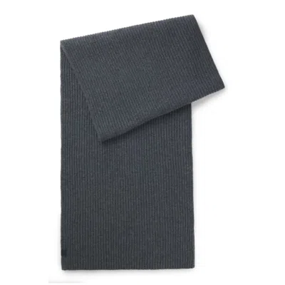 Hugo Boss Beckham X Scarf In Virgin Wool And Cashmere In Blue