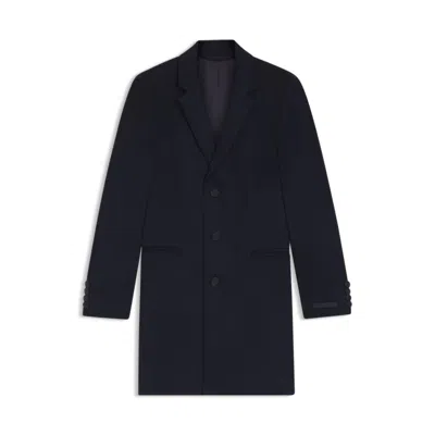 Hugo Boss Beckham X Slim-fit Coat In Wool And Cashmere In Blue