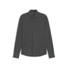 Hugo Boss Beckham X Slim-fit Shirt In Cotton Jersey In Gray