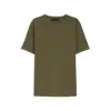 Hugo Boss Mercerized-cotton T-shirt With Two-tone Monograms In Gray
