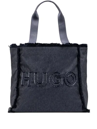 Hugo Boss Becky Tote Bag In Blue