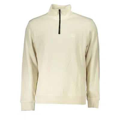 Hugo Boss Beige Cotton Sweater In Neutral