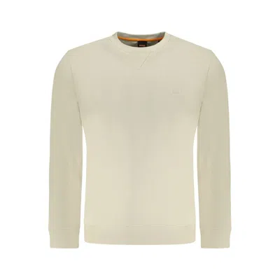 Hugo Boss Beige Cotton Sweater In Neutral