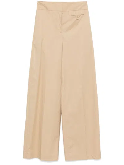 HUGO BOSS BEIGE COTTON TROUSERS