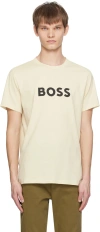 HUGO BOSS BEIGE CREWNECK T-SHIRT