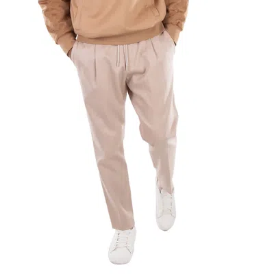 Hugo Boss Beige Drawstring Trousers In Neutral