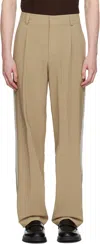 Hugo Boss Beige Flips252f1 Trousers In 285-open Beige