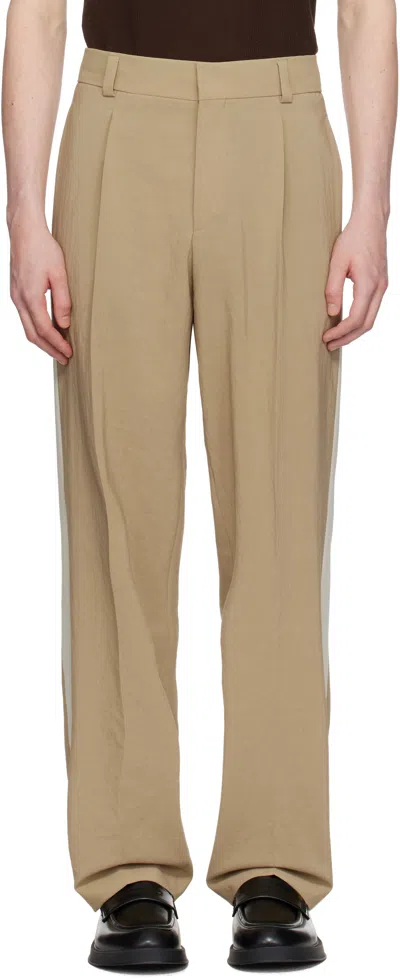 Hugo Boss Beige Flips252f1 Trousers In 285-open Beige