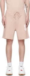 Hugo Boss Beige Graffiti Shorts In Light Beige 274
