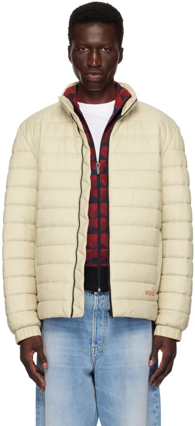 Hugo Boss Beige Insulated Puffer Jacket In 281-open Beige