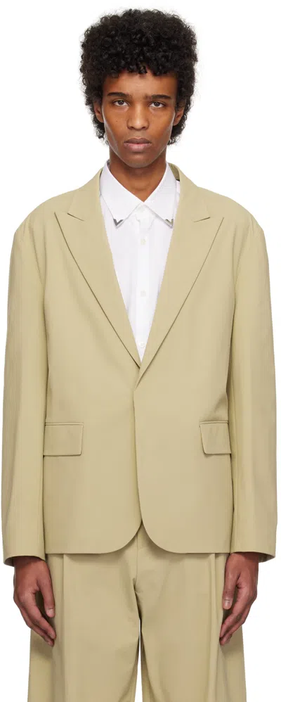 Hugo Boss Beige Modern-fit Blazer In 285-open Beige