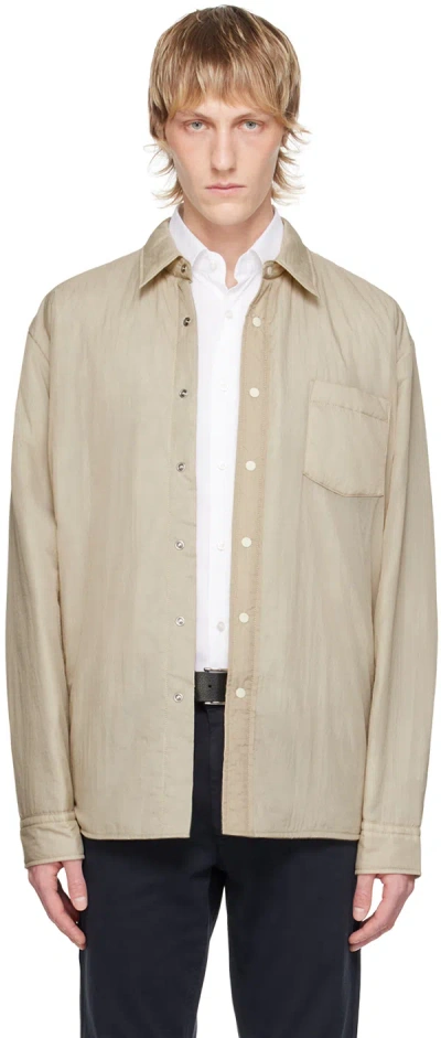 Hugo Boss Beige Padded Shirt In 271-light Beige