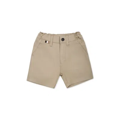Hugo Boss Beige Shorts For Baby Boy With Logo